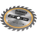 Tarcza tnąca do drewna 115x9,5mm 24Z DeWalt DT20420