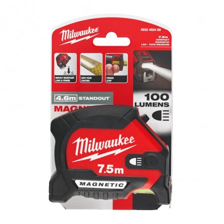 Taśma miernicza magnetyczna LED 7,5m Milwaukee