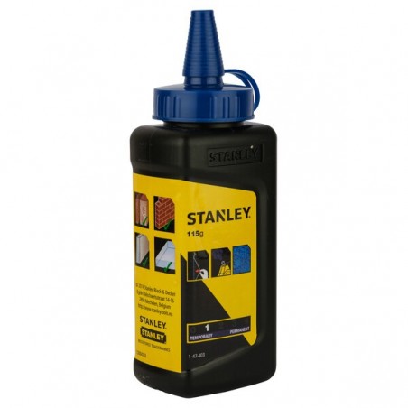 Zestaw Sznur traserski + kreda niebieska + poziomica sznurkowa Stanley