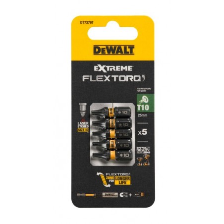 Bity T10 25mm Torsion Dewalt DT7379T 5 szt