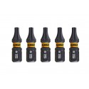 Bity T15 25mm Torsion Dewalt DT7379T 5 szt