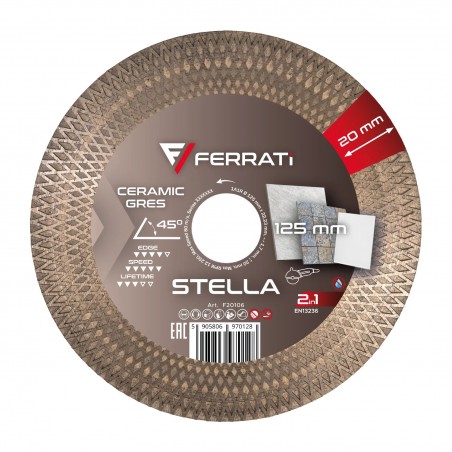 Tarcza tnąca diamentowa 125x22,23mm Ferrati Stella F20106