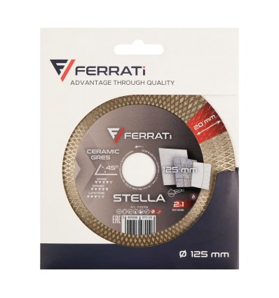 Tarcza tnąca diamentowa 125x22,23mm Ferrati Stella F20106
