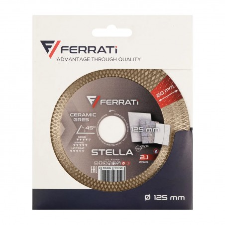 Tarcza tnąca diamentowa 125x22,23mm Ferrati Stella F20106