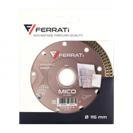 Tarcza tnąca diamentowa 115x22,23mm Ferrati Mico F20107