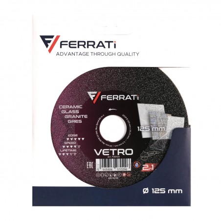 Tarcza diamentowa do kamienia, szkła i ceramiki100x22,23mm Ferrati Vetro F20122