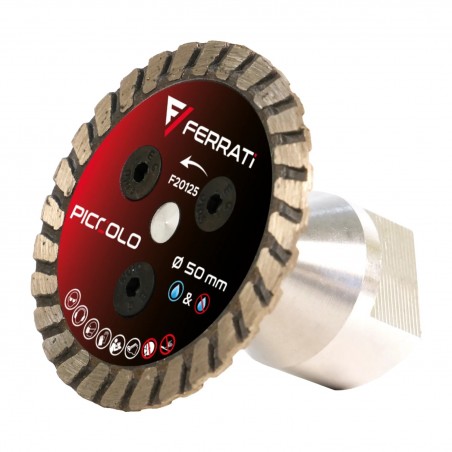 Tarcza diamentowa do kamienia i betonu 50x22,23mm Ferrati Piccolo F20125
