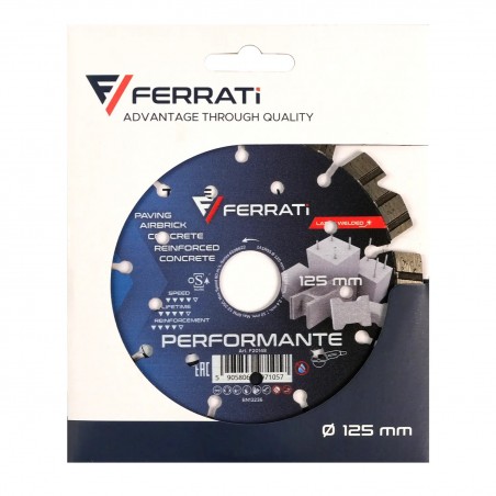 Tarcza diamentowa do betonu 125x22,23mm Ferrati Performante F20148