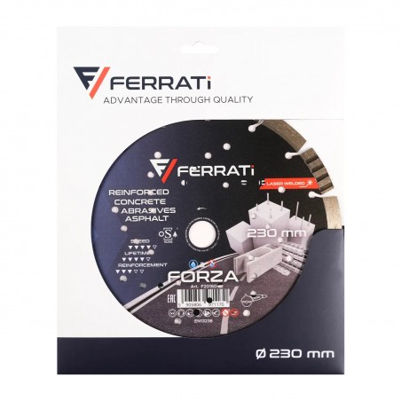 Tarcza diamentowa do betonu 230x22,23mm Ferrati Forza f20160