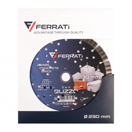 Tarcza diamentowa do betonu 230x22,23mm Ferrati Ruzzo f20178
