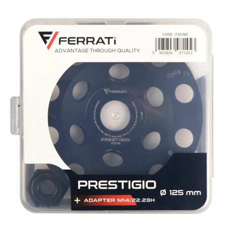 Tarcza diamentowa garnkowa do betonu 125x22,23mm/M14 Ferrati Prestigo F20188