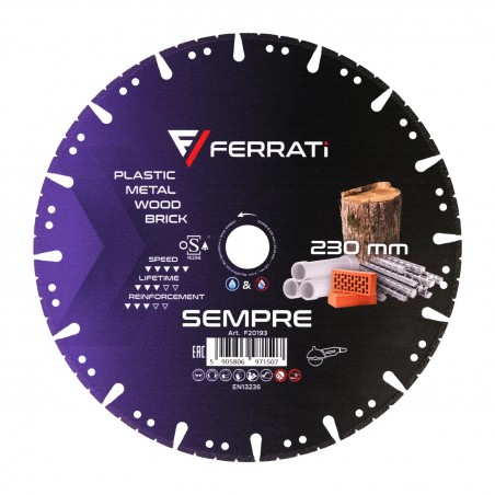 Tarcza diamentowa  do betonu 125x22,23mm Ferrati Sempre F20192