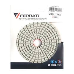 Pad polerski do kamienia i ceramiki 100x15mm №100 Ferrati Velcro F20142