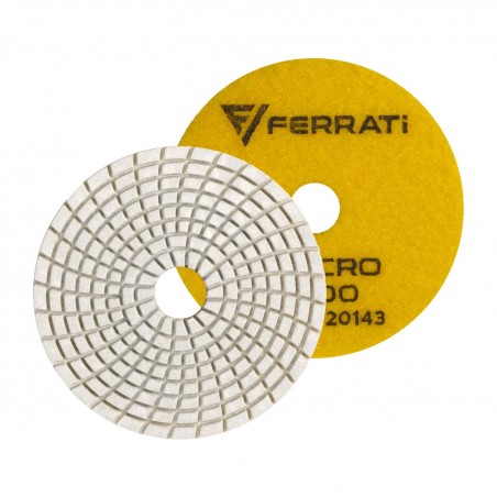 Pad polerski do kamienia i ceramiki 100x15mm №200 Ferrati Velcro F20142