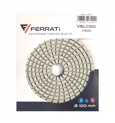 Pad polerski do kamienia i ceramiki 100x15mm №400 Ferrati Velcro F20144