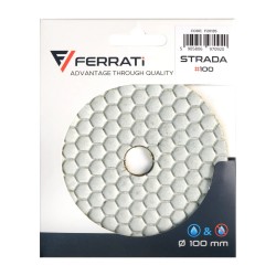 Pad polerski do kamienia i ceramiki 100x16mm №100 Ferrati Velcro F20135