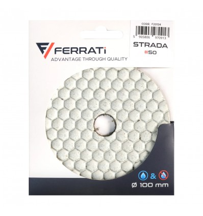Pad polerski do kamienia i ceramiki 100x10mm №50 Ferrati Velcro F20134