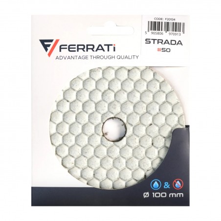 Pad polerski do kamienia i ceramiki 100x10mm №50 Ferrati Velcro F20134