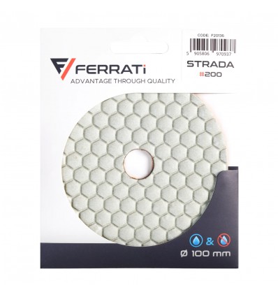 Pad polerski do kamienia i ceramiki 100x16mm №200 Ferrati Strada F20136