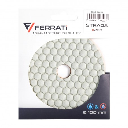 Pad polerski do kamienia i ceramiki 100x16mm №200 Ferrati Strada F20136