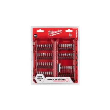 Zestaw bitów udarowych Milwaukee Shockwave Impact Duty  56szt