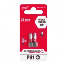 KOŃCÓWKI WKRĘTAKOWE PHILLIPS PH1 - 25 SZTUK