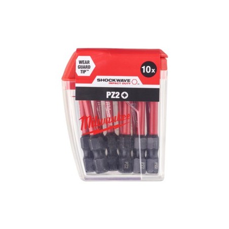 Bit udarowy 50 mm PZ 2 Shockwave Impact Duty Milwaukee 10szt