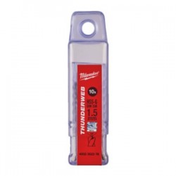 WIERTŁA DO METALU Ø DO 5 MM - 10 SZTUK  HSS-R - DIN 338