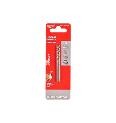 Wiertło do metalu 39x70x3.2mm HSS-G Milwaukee Thunderweb 2szt