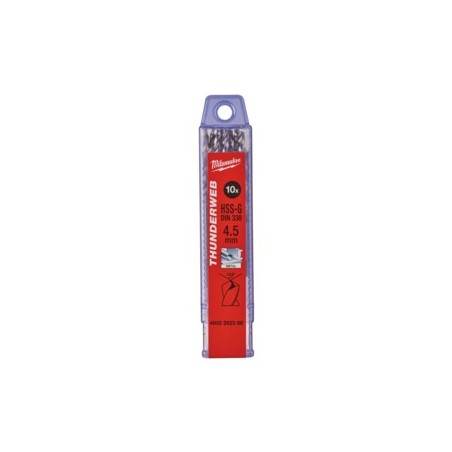 WIERTŁA DO METALU Ø DO 5 MM - 10 SZTUK  HSS-R - DIN 338