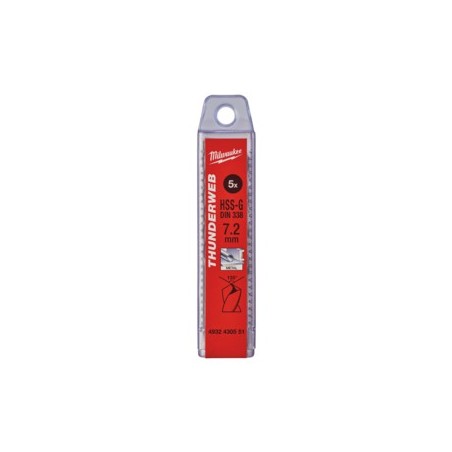 WIERTŁA DO METALU Ø DO 5 MM - 10 SZTUK  HSS-R - DIN 338