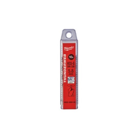 Wiertło do metalu 43x75x3.8mm HSS-G Milwaukee Thunderweb 10szt