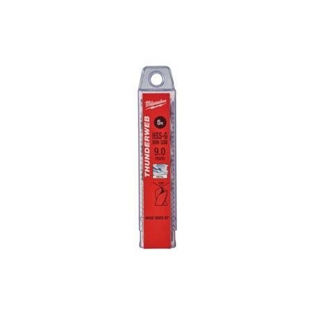 WIERTŁA DO METALU Ø DO 5 MM - 10 SZTUK  HSS-R - DIN 338