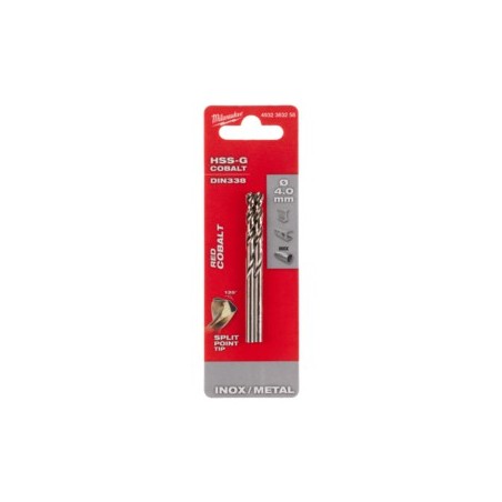 WIERTŁA DO METALU Ø DO 5 MM - 10 SZTUK  HSS-R - DIN 338