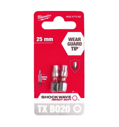 Bit udarowy Torx TX10 50 mm Milwaukee Shockwave Impact Duty