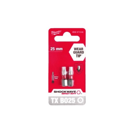Bit udarowy Torx TX10 50 mm Milwaukee Shockwave Impact Duty