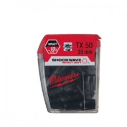 Bit udarowy Torx TX10 50 mm Milwaukee Shockwave Impact Duty
