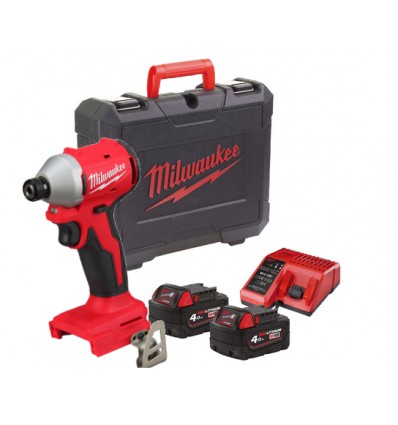 Zakrętarka udarowa 1/4" 18V Milwaukee M18BLIDRC-402C