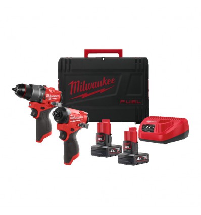 Zestaw PowerPack wkrętarka + zakrętarka 12V Milwaukee M12 FPP2A2-402X