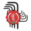 Zestaw kluczy  T8-T40 trzpieniowych zagiętych Milwaukee 9szt