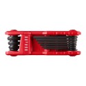 Zestaw składanych kluczy trzpieniowych Hex 5/64" - 1/4" 9 szt