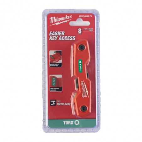 Zestaw składanych kluczy imbusowych Torx T9-T40 Milwaukee 8szt