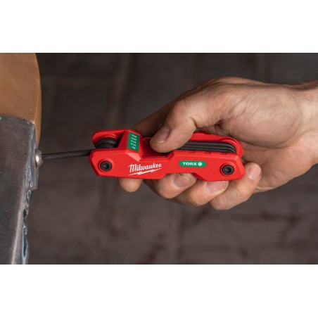 Zestaw składanych kluczy imbusowych Torx T9-T40 Milwaukee 8szt