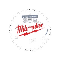 Tarcza 165 x 20 x 2,2 mm do pilarek ręcznych Milwaukee
