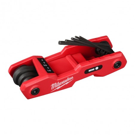 Zestaw składanych kluczy imbusowych HEX 1,5-8 mm Milwaukee 8szt