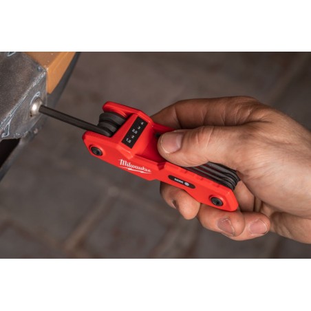 Zestaw składanych kluczy imbusowych HEX 1,5-8 mm Milwaukee 8szt