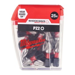 Zestaw bitów PZ2 Milwaukee Shockwave Impact Duty, 25 szt.