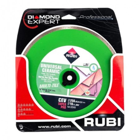 Tarcza diamentowa do płytek 250 x 25,4mm CEV SuperPro Rubi 30949