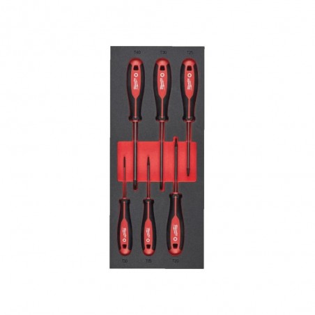 Wkładka piankowa z wkrętakami Torx T10 - T40 do wózków narzędziowych Milwaukee