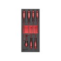 Wkładka piankowa z wkrętakami SL 3 - 8 mm do wózków narzędziowych Milwaukee 7 szt
